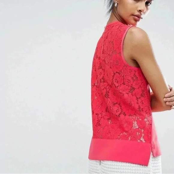 NWT‼️Ted Baker SASICA blouse  coral Size 0(US size 2) - Picture 1 of 9